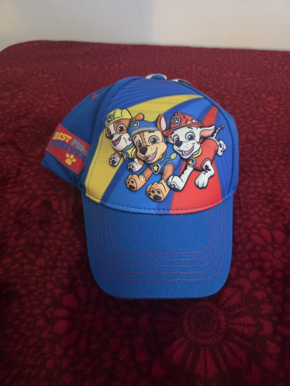 Nickelodeon Blue Cap with Red & Yellow Panels and Paw Patrol Characters